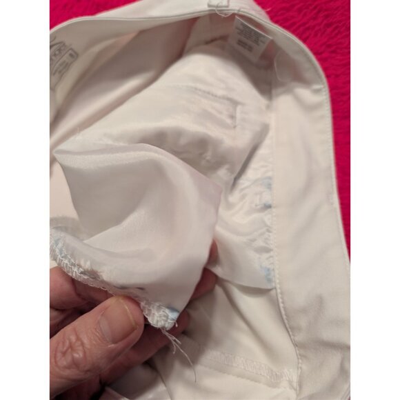 Slazenger Women’s Golf Pants Size 8 White Stretch Activewear Slit Hem Pockets - Picture 8 of 9
